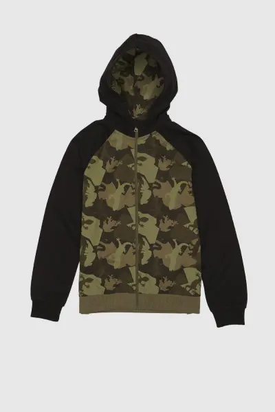 Kolor Khaki-czarny