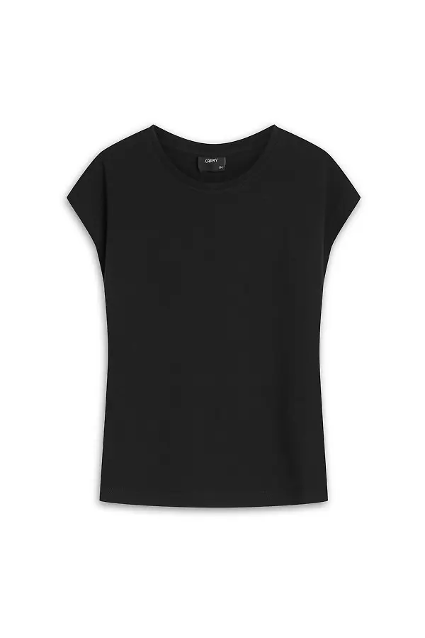 Czarny dziewczęcy t-shirt dla dziecka