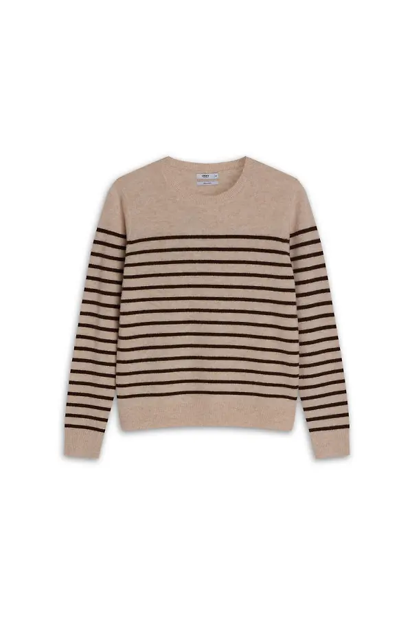 Damski sweter w paski