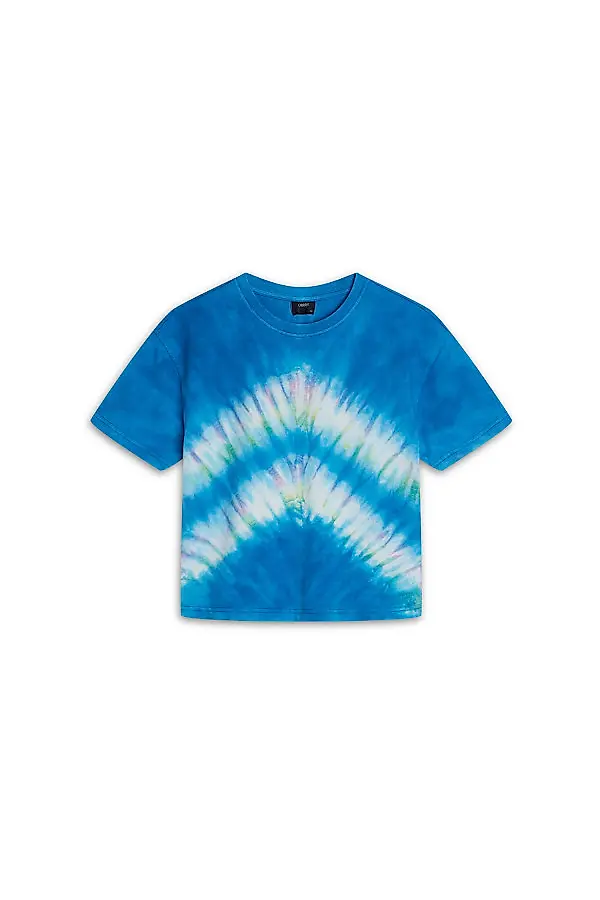 Niebieska dziecięca koszulka tie die