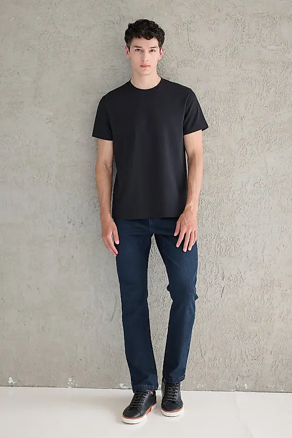 Czarny t-shirt męski