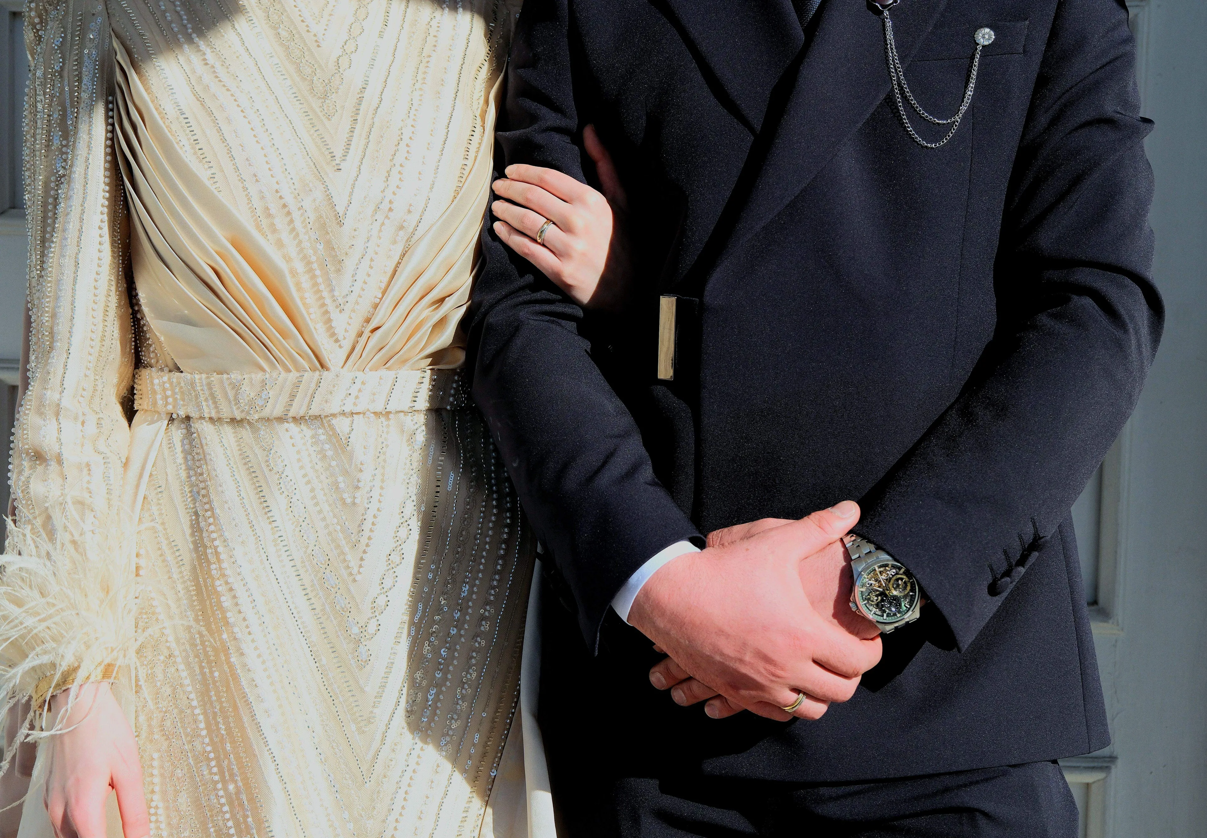 kobieta i mężczyzna elegancko ubrani